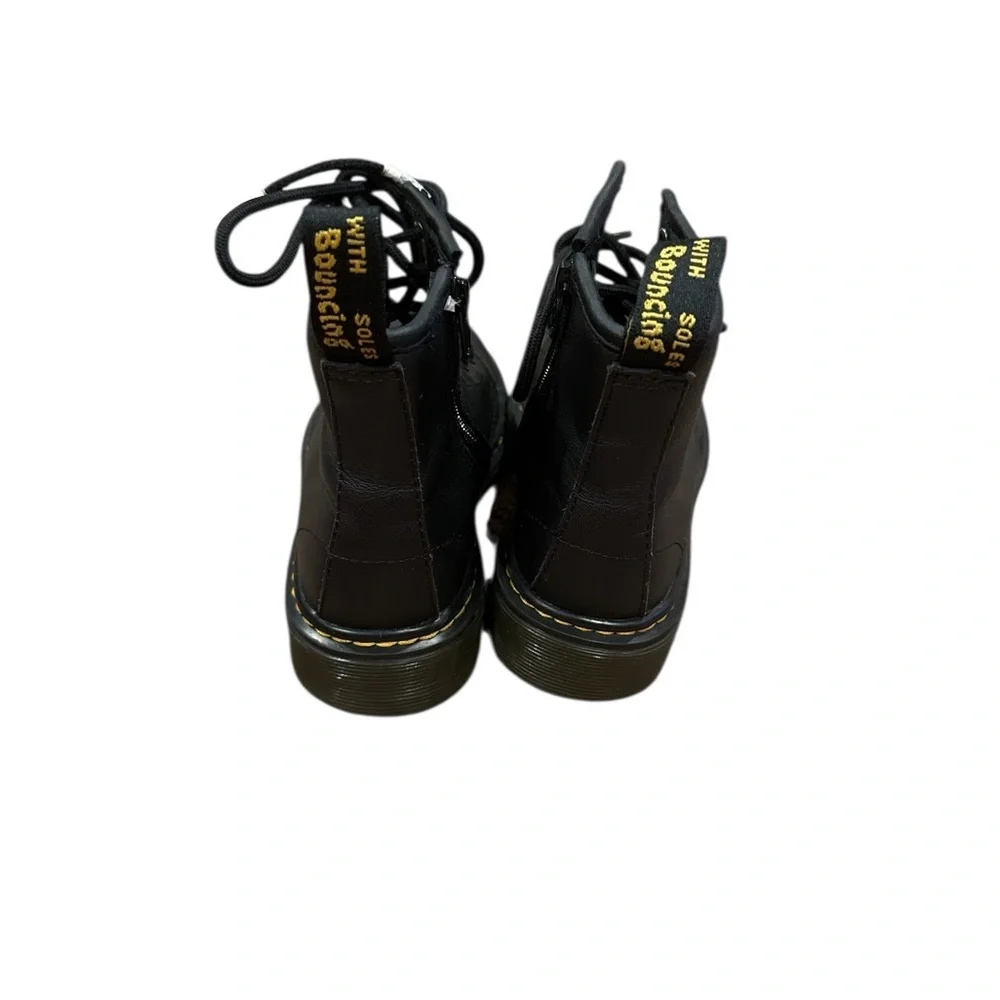Dr. Martens Black Leather Lace-Up Boots